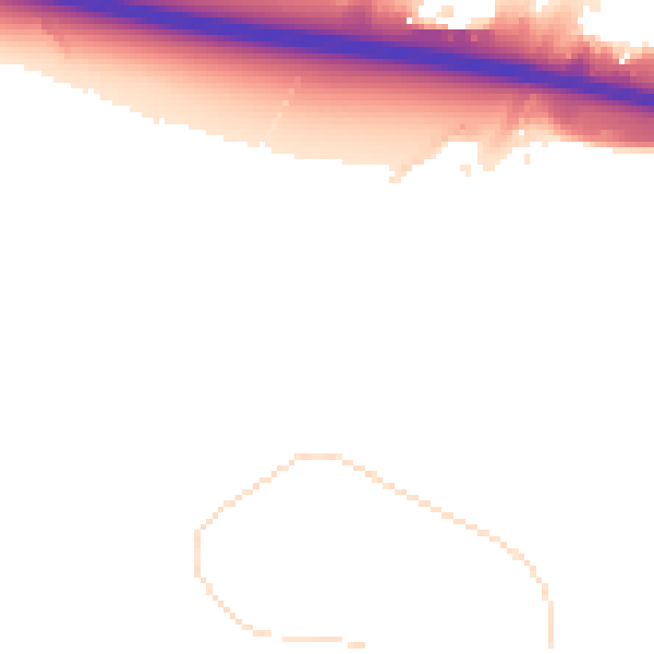 Night-time road noise heatmap for DN37 9NQ