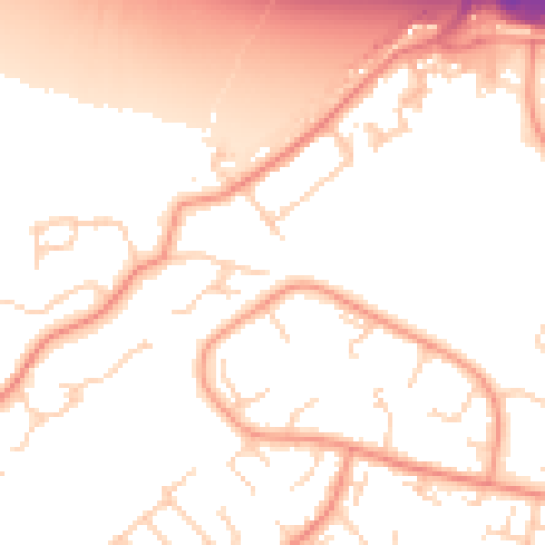 Daytime road noise heatmap for DN37 9PN