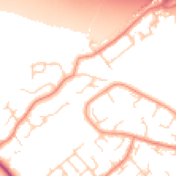 Daytime road noise heatmap for DN37 9PW