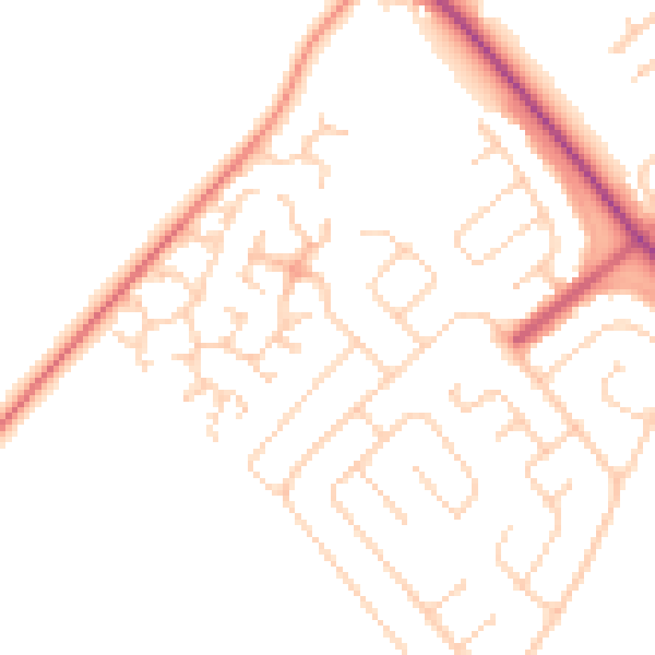 Daytime road noise heatmap for DN37 9RB