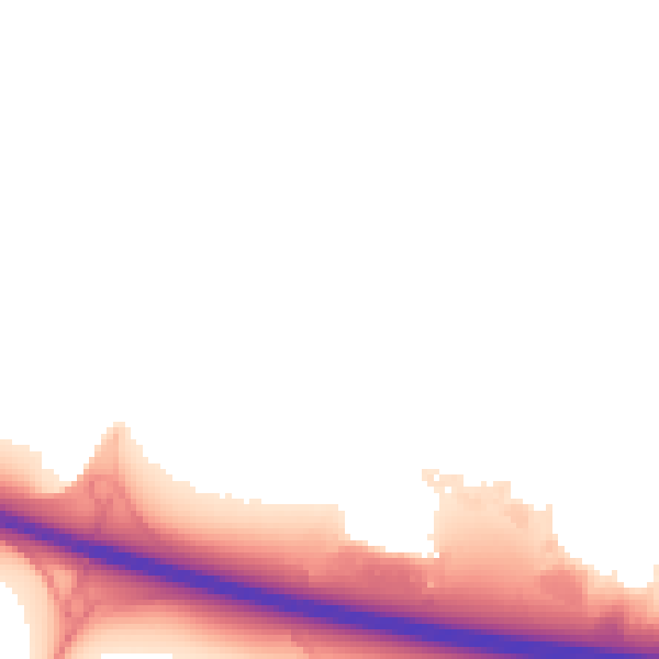 Night-time road noise heatmap for DN37 9TZ