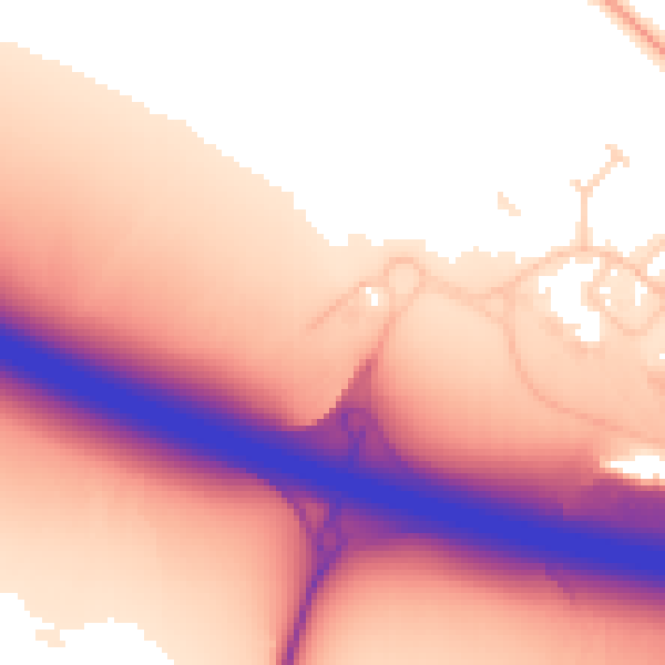Daytime road noise heatmap for DN37 9UA