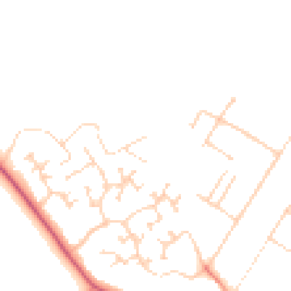 Daytime road noise heatmap for DN41 7AR