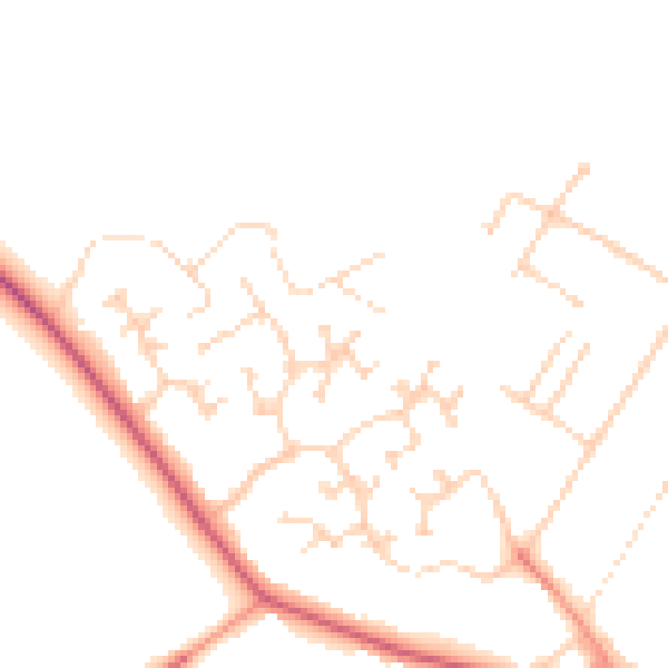 Daytime road noise heatmap for DN41 7JF