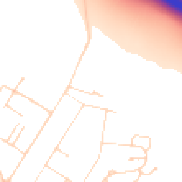 Daytime road noise heatmap for DN41 7LP