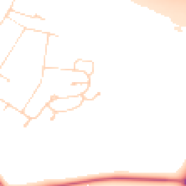 Daytime road noise heatmap for DN41 7NT