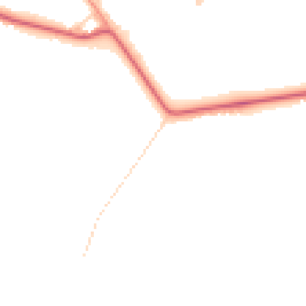 Daytime road noise heatmap for DN41 7QP