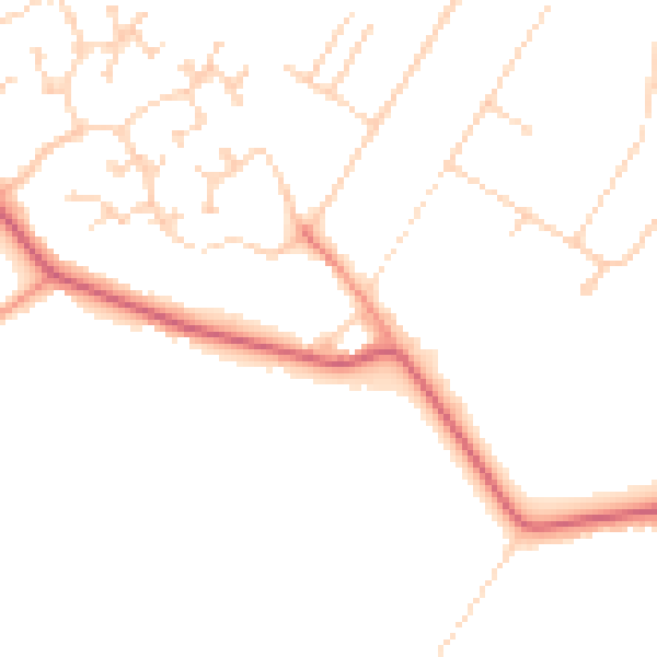 Daytime road noise heatmap for DN41 7QT