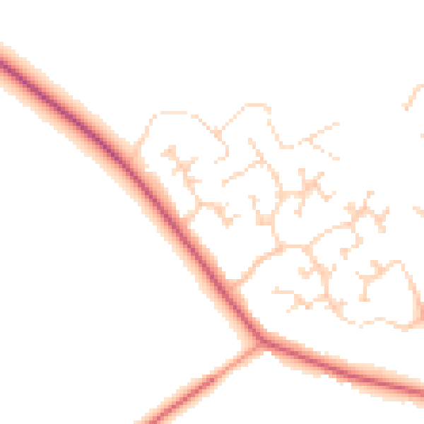 Daytime road noise heatmap for DN41 7QY