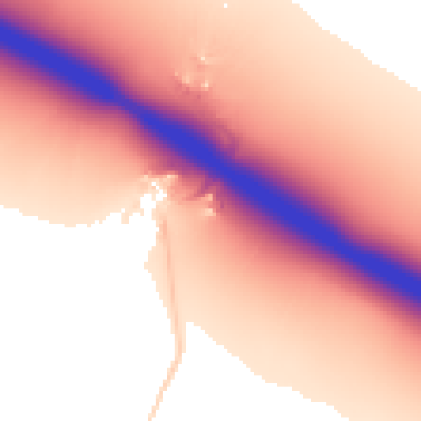 Daytime road noise heatmap for DN41 7RZ
