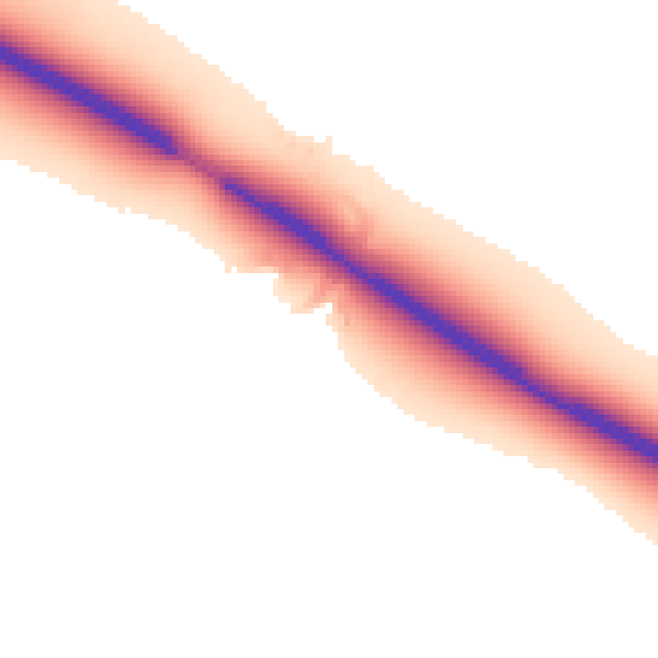 Night-time road noise heatmap for DN41 7RZ