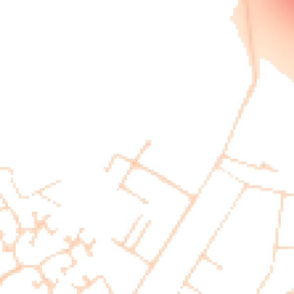 Daytime road noise heatmap for DN41 7SR