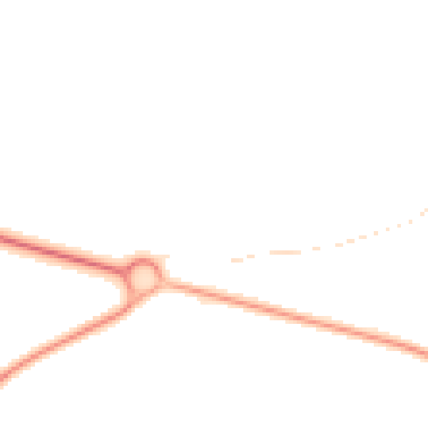 Night-time road noise heatmap for DN41 8AB