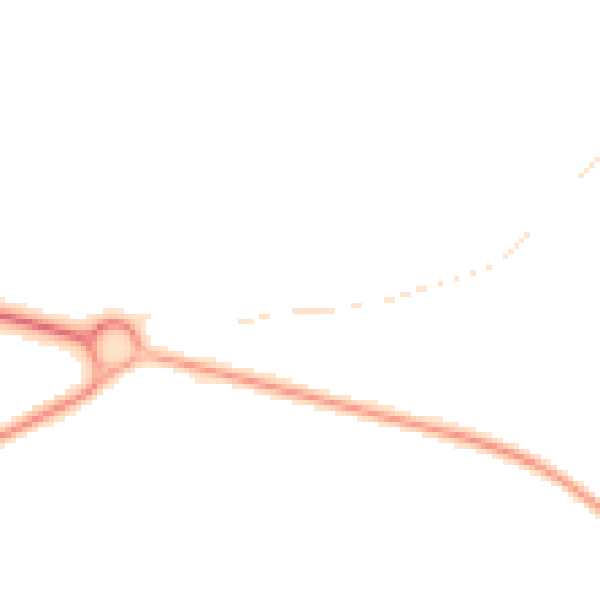 Night-time road noise heatmap for DN41 8AF