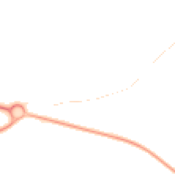 Night-time road noise heatmap for DN41 8AG