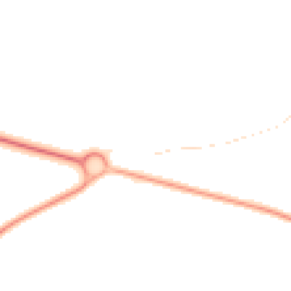 Night-time road noise heatmap for DN41 8BD