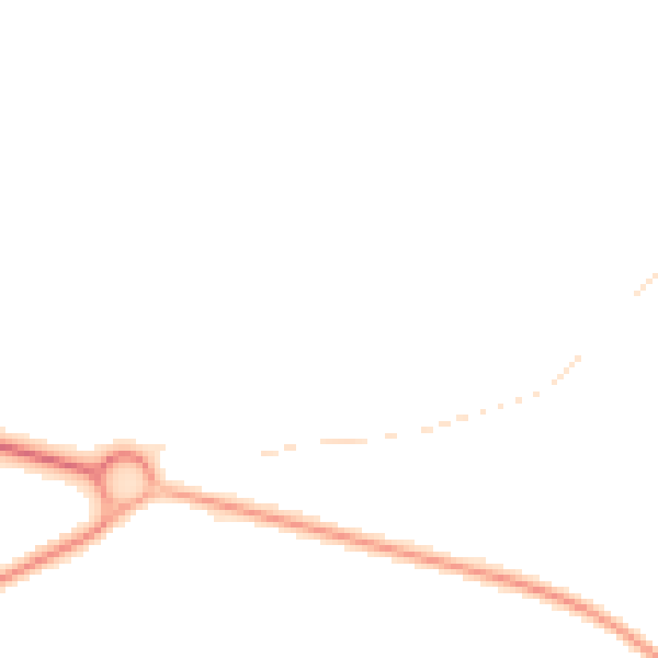 Night-time road noise heatmap for DN41 8BH