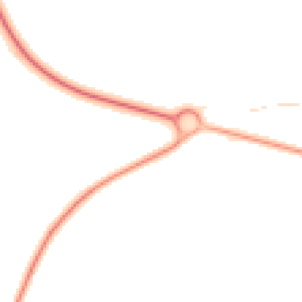 Night-time road noise heatmap for DN41 8BT
