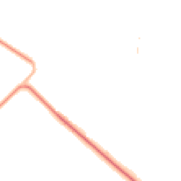 Night-time road noise heatmap for DN41 8EW