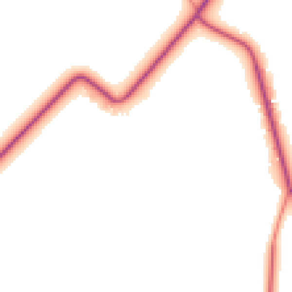 Daytime road noise heatmap for DN41 8FB