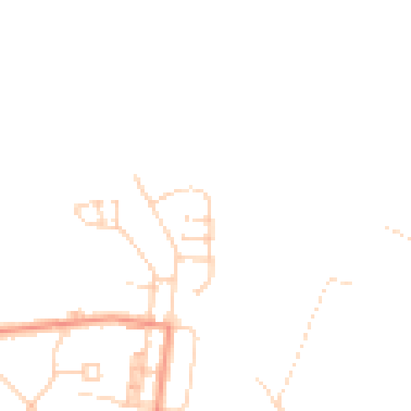 Daytime road noise heatmap for DN5 0AJ