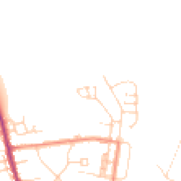 Daytime road noise heatmap for DN5 0NJ
