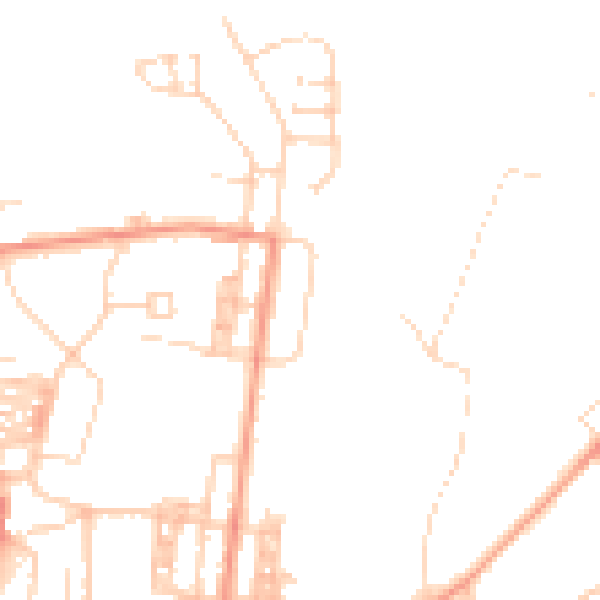 Daytime road noise heatmap for DN5 0PZ
