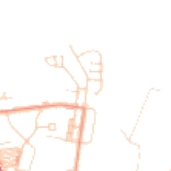 Daytime road noise heatmap for DN5 0QB