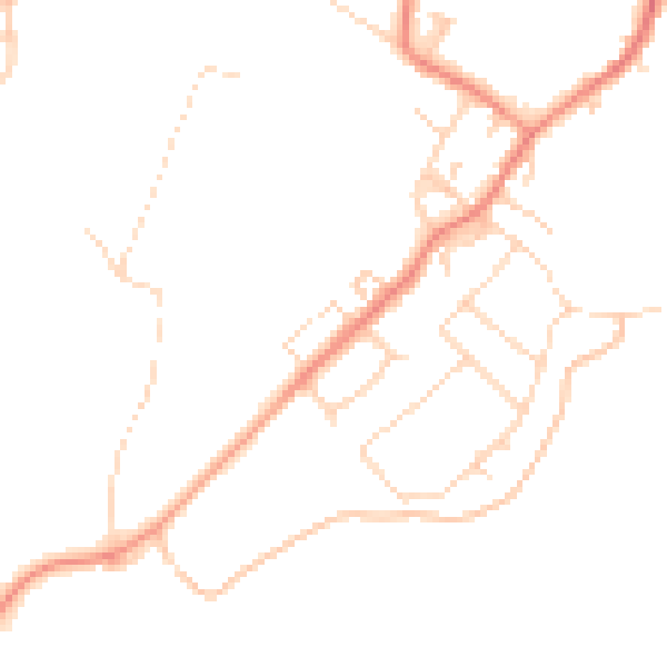 Daytime road noise heatmap for DN5 0SD