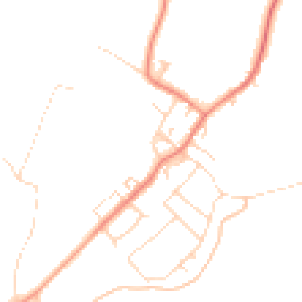 Daytime road noise heatmap for DN5 0SE
