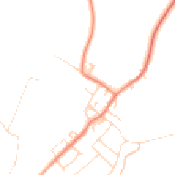 Daytime road noise heatmap for DN5 0SN