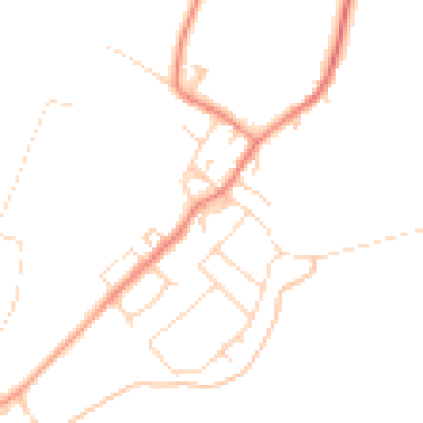 Daytime road noise heatmap for DN5 0SR