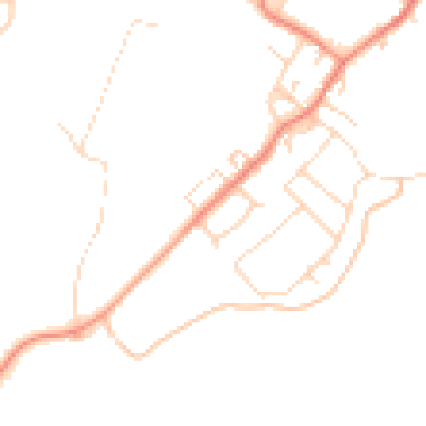Daytime road noise heatmap for DN5 0SU