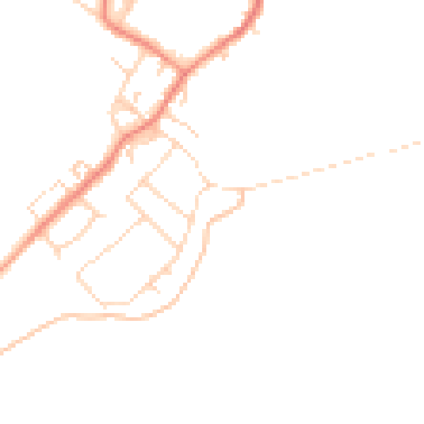 Daytime road noise heatmap for DN5 0SW