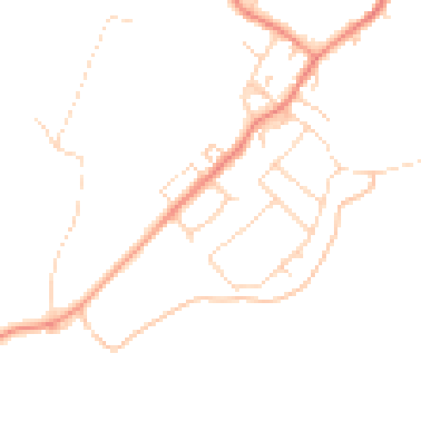 Daytime road noise heatmap for DN5 0SX