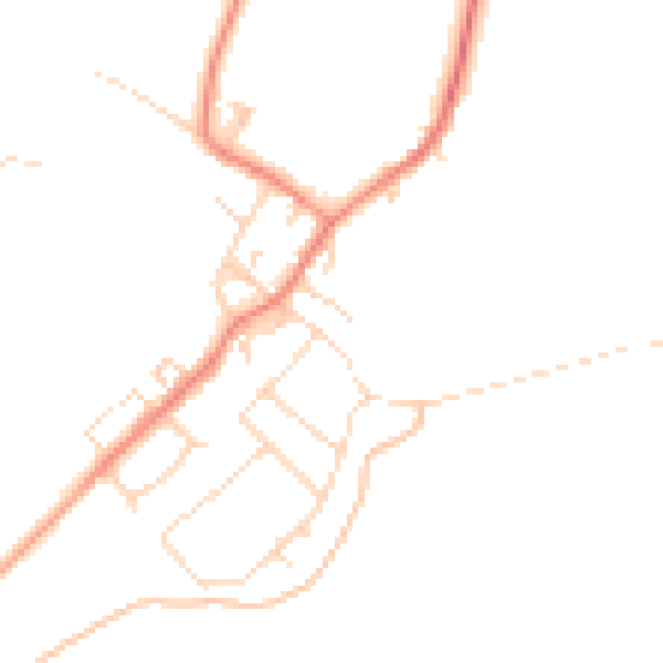 Daytime road noise heatmap for DN5 0SZ