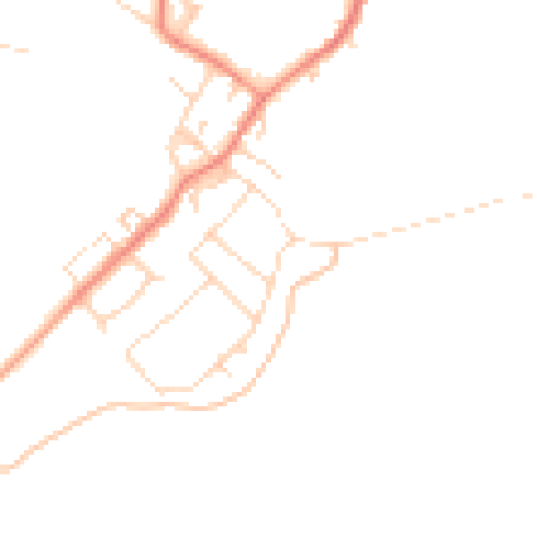 Daytime road noise heatmap for DN5 0TD