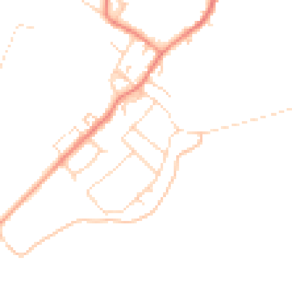 Daytime road noise heatmap for DN5 0TG