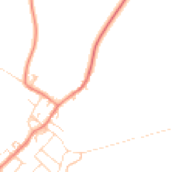 Daytime road noise heatmap for DN5 0TL
