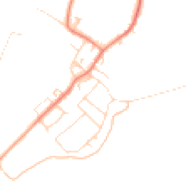 Daytime road noise heatmap for DN5 0TQ