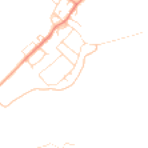 Daytime road noise heatmap for DN5 0TS