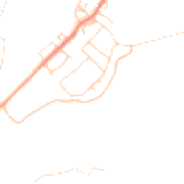 Daytime road noise heatmap for DN5 0TT