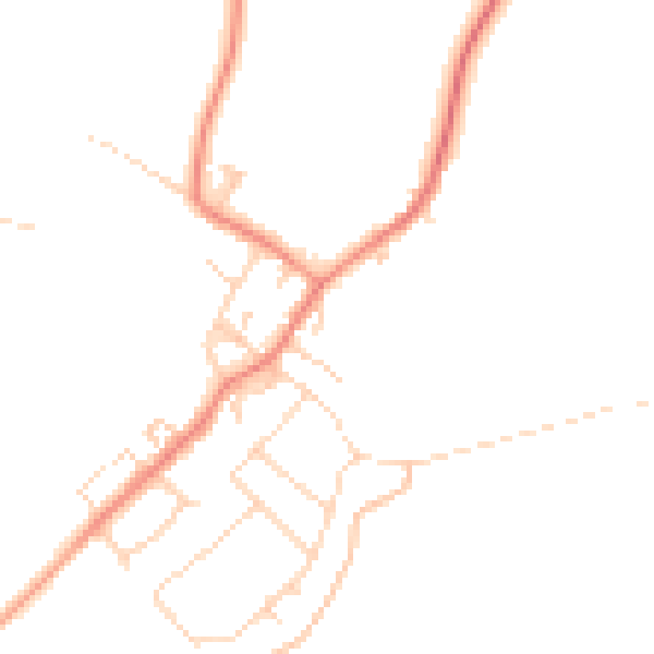 Daytime road noise heatmap for DN5 0UB