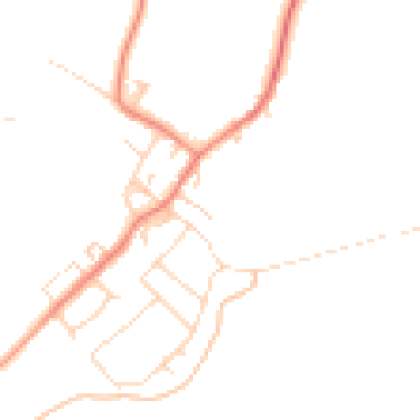 Daytime road noise heatmap for DN5 0UP