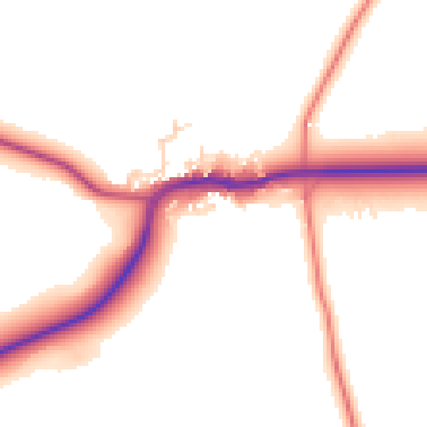 Daytime road noise heatmap for DN5 7AR