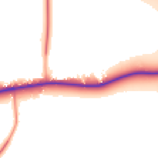 Daytime road noise heatmap for DN5 7AT