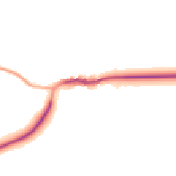 Night-time road noise heatmap for DN5 7BA