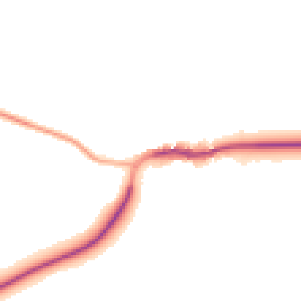 Night-time road noise heatmap for DN5 7BG