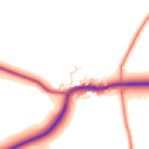 Daytime road noise heatmap for DN5 7BH