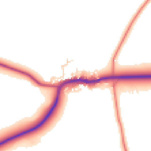 Daytime road noise heatmap for DN5 7BJ